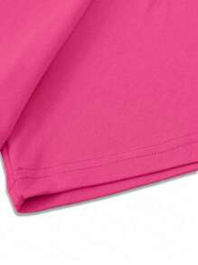 Manfinity LEGND Men Summer Casual Letter Graphic Pink T-Shirt - Watermelon Pink - View 4