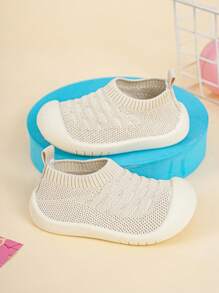 婴儿运动鞋户外防滑舒适透气宝宝学步鞋 - 米色 - 查看 5