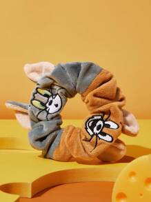 TOM & JERRY X SHEIN 1个卡通图案发圈，适合日常佩戴、发绳、情人节礼物 - 彩色 - 查看 4