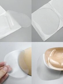 1 对红豆紧肤贴 - 杏色 - 查看 5