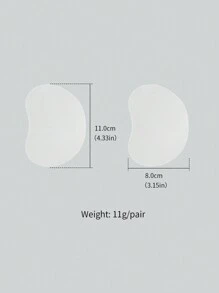 1 cặp cốc áo ngực dính da bằng silicon màu vô hình - Màu be - Xem 7