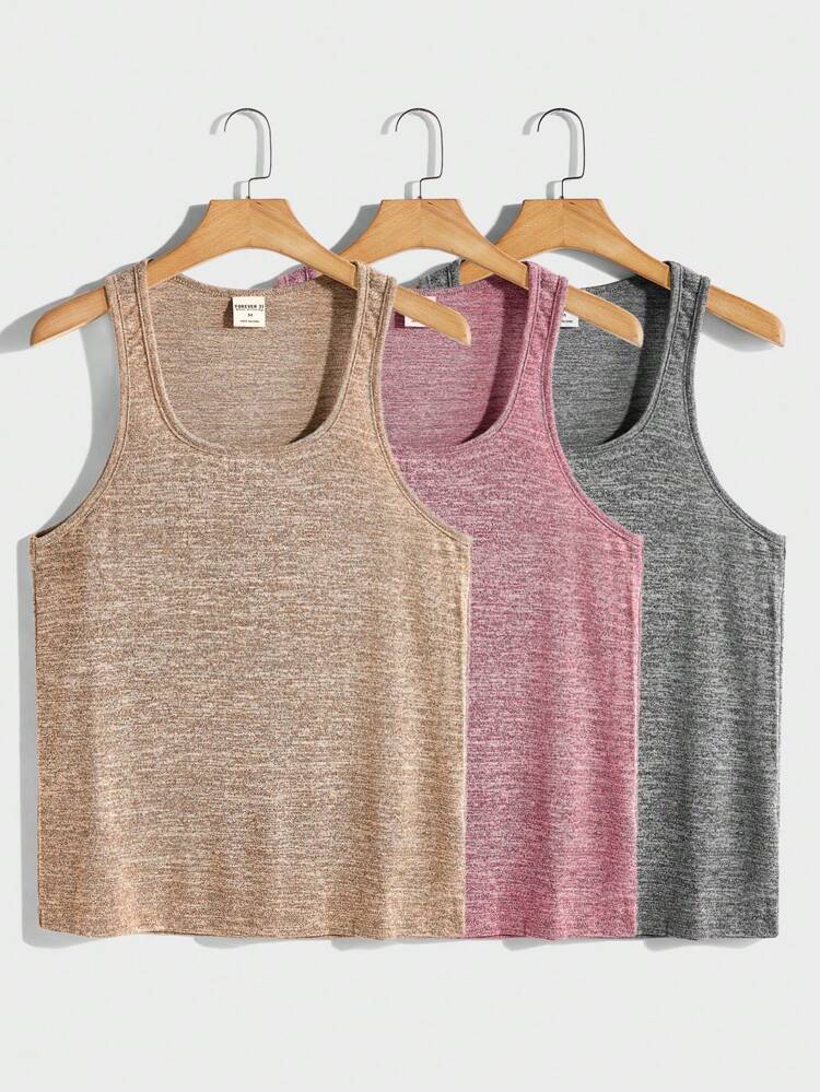 F21 Forever 21 Men's Casual Multi-Piece Floral Gauze Gray Pink Khaki Slim Fit Tank Top