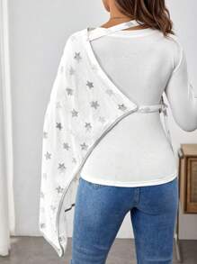 1 件装 Cozy Pixies 可爱星星印花舒适哺乳巾 [Oeko-Tex 认证]