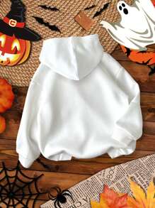 SHEIN Leap Crew White,Autumn,Traditional - White - View 3