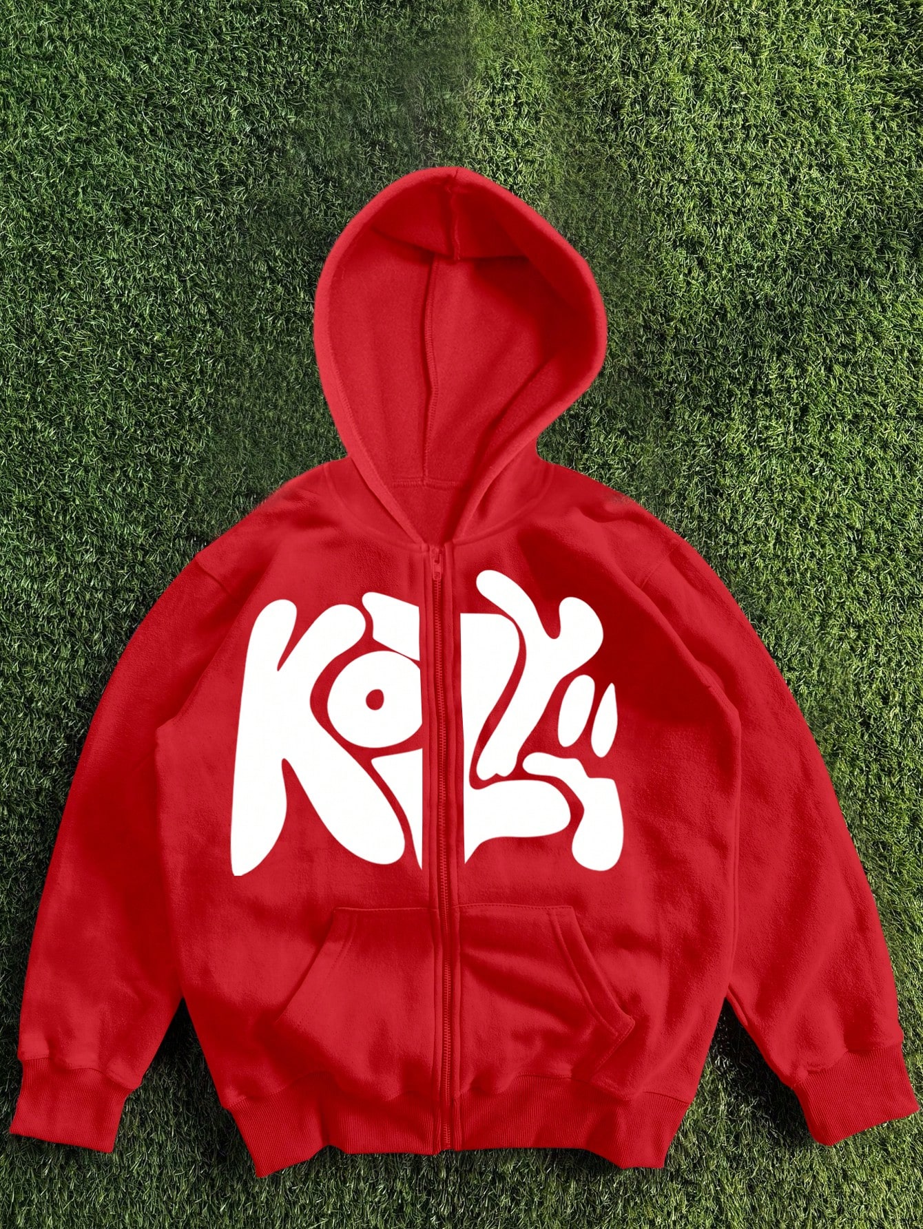 Manfinity Dauomo Plus Size Men's Printed Hooded Long Sleeve Sweatshirt Sweatshirt