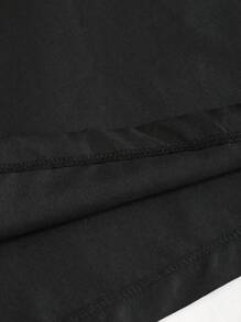 Zolique Ladies' Solid Color Loose Strapless Casual Jumpsuit, Everyday Wear - Black - View 3
