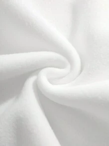 INAWLY 大码女式秋冬蝴蝶和字母印花拉链连帽休闲运动衫，秋季白色上衣 - 白色 - 查看 7