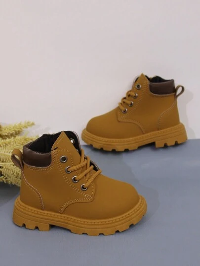 Botas casuales con cierre de cremallera de moda para niños y niñas