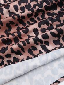 SHEIN Unity New Summer Women Casual Leopard Print French Design Dress Fall Cloth For Women - Multicolor - View 3