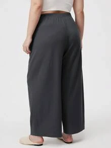 LUVLETTE 秋冬加大华夫格子舒适棉质经典基本款家居服裤子带口袋内衣裤外套睡裤秋季睡衣