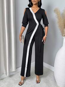 SHEIN Unity Women V-Neck Sleeveless Jumpsuit