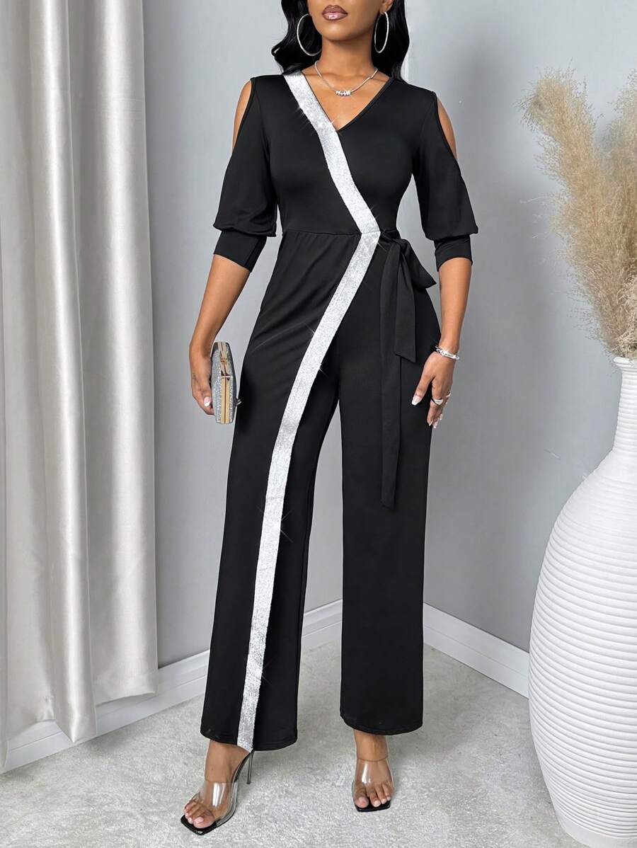 SHEIN Unity Women V-Neck Sleeveless Jumpsuit