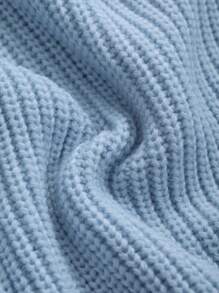 DAZY 女士宽松短款拉链开衫，秋季女装夹克 - 藍色 - 查看 9