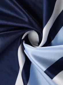 ROMWE MEN Prep 男式撞色印花长袖冰球球衣 T 恤，秋季