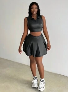 Slaydiva Women Two-piece Outfits - Hitam - View 5