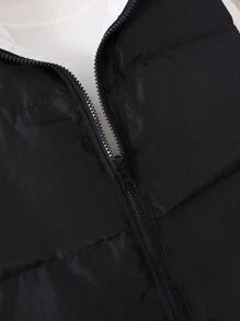 Shorts casuales reversibles, abrigo exterior tipo chaleco con relleno para niñas preadolescentes