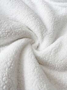 SHEIN Essnce Chaleco sin mangas con botones delanteros, ribete de contraste y parches de piel, para uso casual