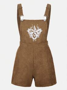 SHEIN Tween Girls' Woven Overall Pants