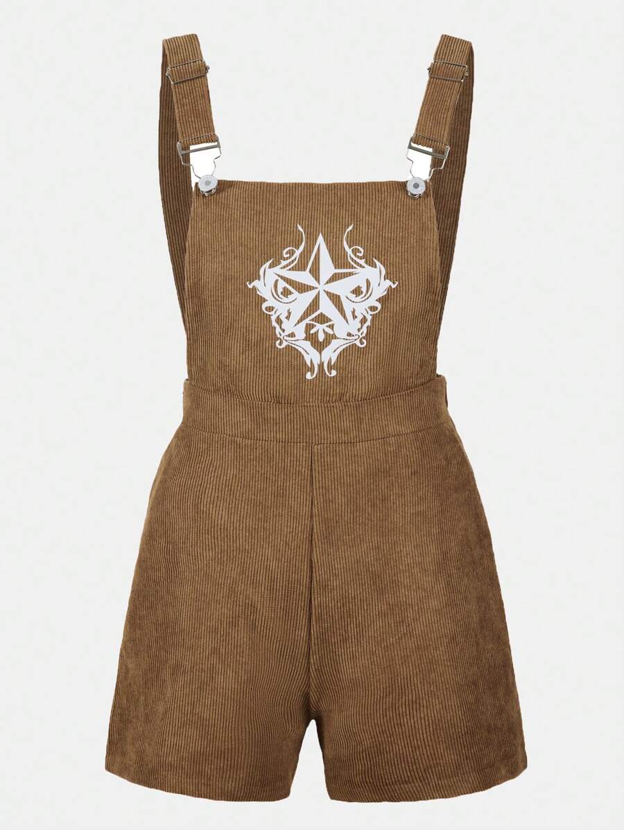 SHEIN Tween Girls' Woven Overall Pants