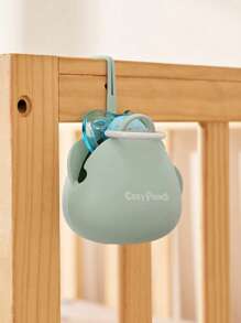 Cozy Pixies 1pc Portable Dust-proof And Drop-proof Silicone Pacifier Holder - Green - View 3