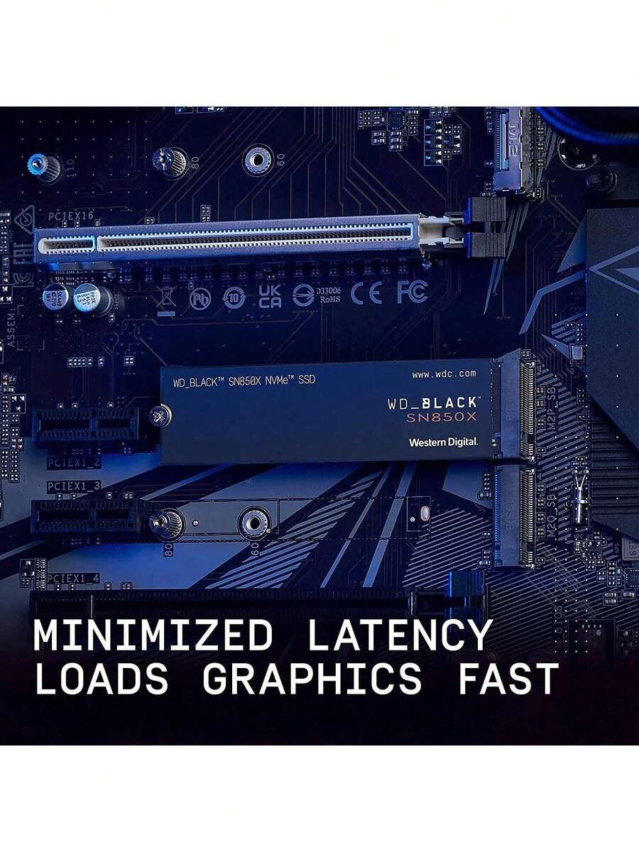 Western Digital SN850X 1TB 2TB SSD NVMe PCIe4.0 Gen4*4 M.2 2280 Drive