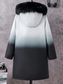 Teen Boys Ombre Hooded Sweatshirt - Multicolor - View 2