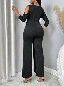 SHEIN Unity Women V-Neck Sleeveless Jumpsuit