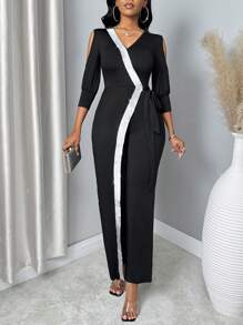 SHEIN Unity Women V-Neck Sleeveless Jumpsuit