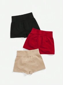 Easithlete Women's Solid Color Ruched Casual Sports Shorts - Multicolor - View 5