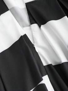 SHEIN Unity Robe sans manches à pois noirs de style français, parfaite pour la remise des diplômes et l'été