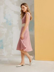 MOTF PREMIUM Sepatu flat wanita simpel dan serbaguna dengan kombinasi warna, cocok untuk liburan Tahun Baru, musim semi, liburan Paskah, dan Natal. - Chantilly - View 10