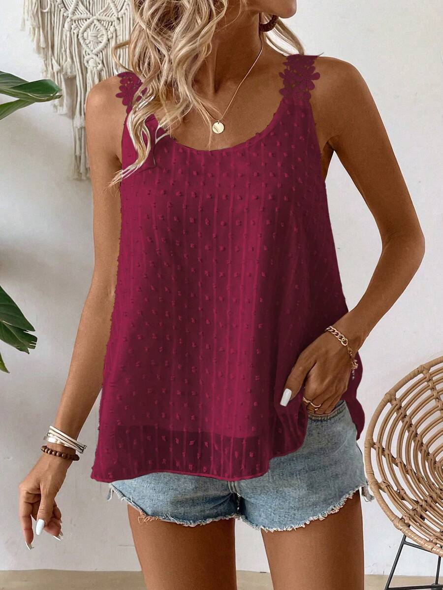Breezaya Women's Solid Color Minimalist Everyday Sleeveless Tank Top