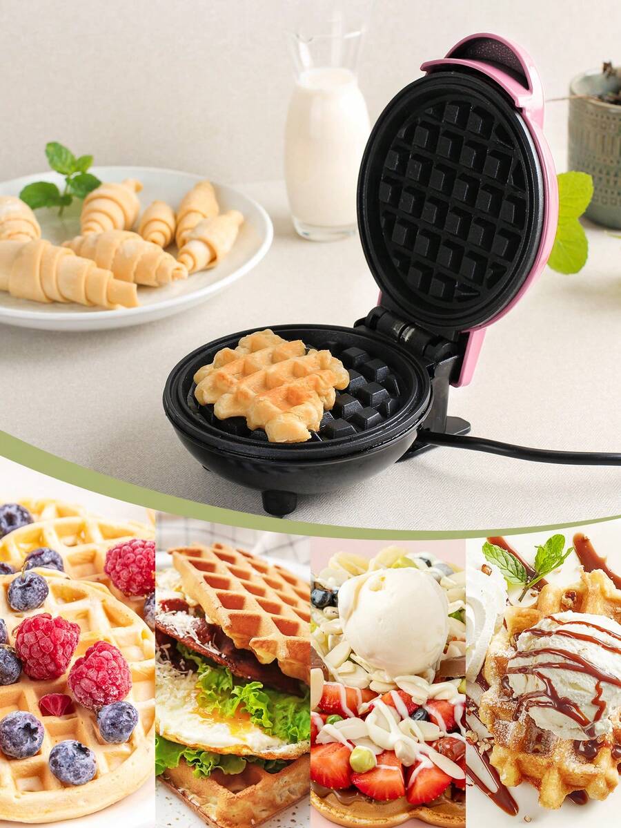 Teckwe Waffle Maker,Waffle Mold 350Watt 4Inch For Individual Waffles