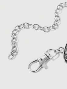 ROMWE Goth Vintage Skeleton & Butterfly Design Women Waist Chain, Halloween - Silver - View 8