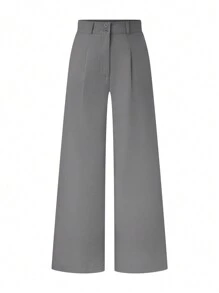 Chiquease Women's Solid Color Casual Daily Pants