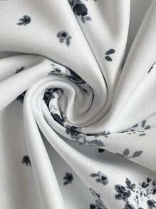 大码纯色拼布无袖褶皱背心，休闲日常穿着 - 彩色 - 查看 5