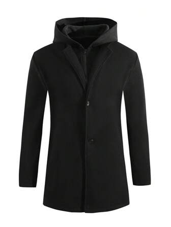 Teen Boy Stylish Boys Formal Casual Single-Breasted Mid-Length Jacket For Daily Wear & Office