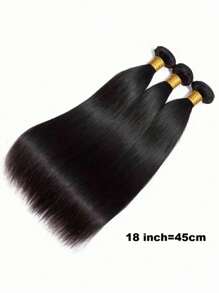 3 bó tóc thẳng Brazil tóc thật bó 100% tóc thật chưa qua xử lý Brazil nguyên chất Remy tóc nối 8-30 inch màu tự nhiên - Natural Black - Xem 7