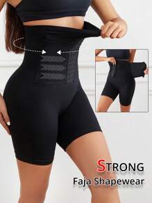 FLARIXA Faja moldeadora para mujer con cierre de gancho y ojo,entrenador de cintura con cinturón, control del estómago posparto, levantamiento de glúteos, ropa interior moldeadora corporeal