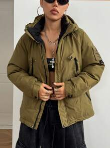 StreetHx Ropa de mujer: Chaqueta y abrigo acolchado grueso y cálido para exteriores para el invierno
