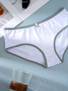 3pcs/Pack Women's Casual Briefs - Multicolor - View 3