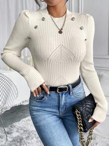 SHEIN Clasi Women's Slim-Fit Textured Jacquard Turtleneck Sweater Top For Warmth And Style, Perfect As A Base Layer.Parties, Music Festivals, Home Wear, Back-To-School Events, Gifting, And Shopping.Fall Sweaters,Basic Top,Winter Clothes