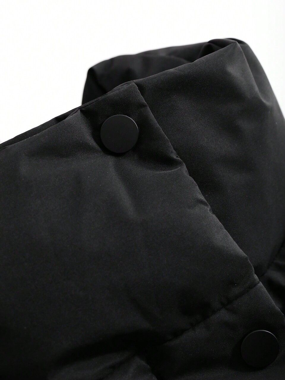 Women's Winter Casual Solid Color Stand Collar Drawstring Waistcoat Padded Coat , Black Vest ,Winter Women Clothes,Winter Coat Women Jacket