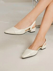 MOTF PREMIUM Sepatu flat wanita simpel dan serbaguna dengan kombinasi warna, cocok untuk liburan Tahun Baru, musim semi, liburan Paskah, dan Natal. - Chantilly - View 5