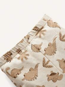 Cozy Pixies 2 件装男婴恐龙印花慢跑裤套装