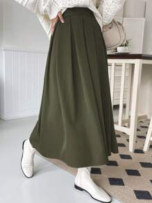 DAZY 女士纯色简约夏季休闲长裙