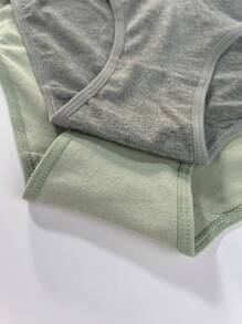 5pcs/Set Plus Size Letter Weaving Panties