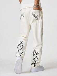 Manfinity VCAY Men's Skull Print Casual Streetwear Trousers