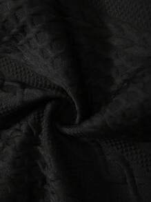 Manfinity Homme Men's Casual Solid Color Textured Shacket For Spring/Autumn