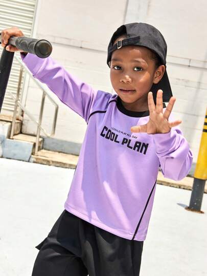 SHEIN Boys Casual Stretch Sports Commuter Jacket